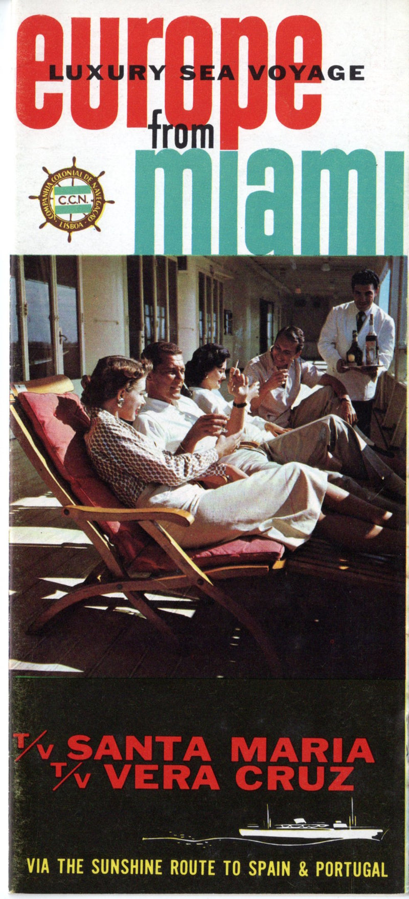 SANTA MARIA & VERA CRUZ- Color interiors brochure from 1957