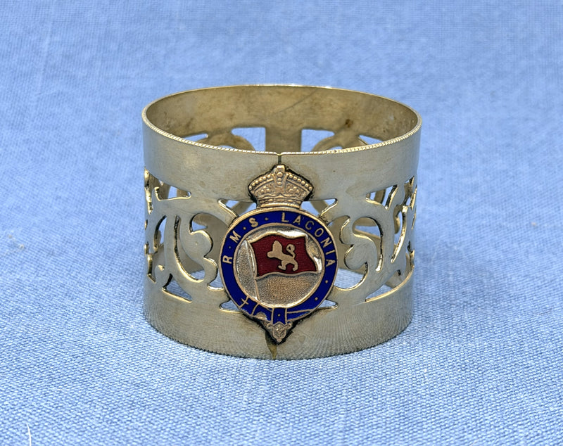 LACONIA: 1922 - Souvenir silverplated napkin ring
