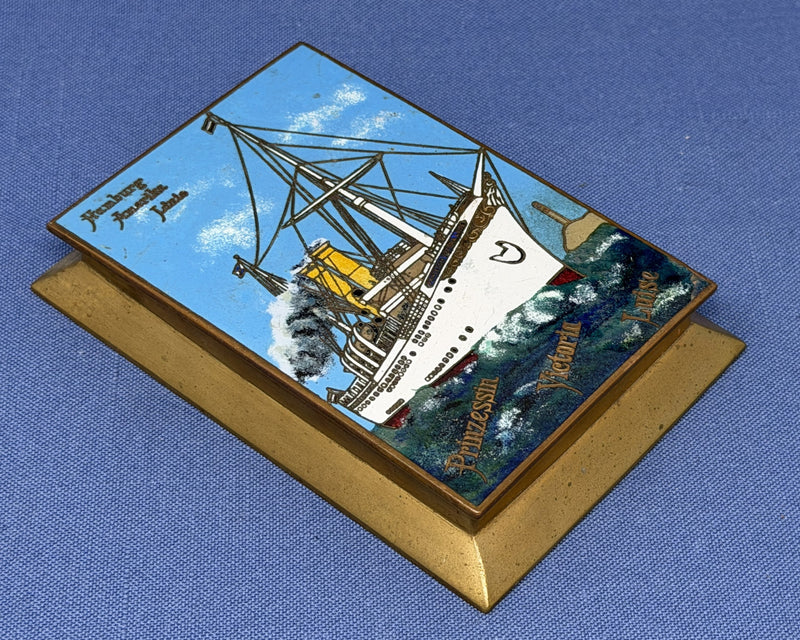 PRINZESSIN VICTORIA LUISE: 1901 - Cloisonne portrait paperweight