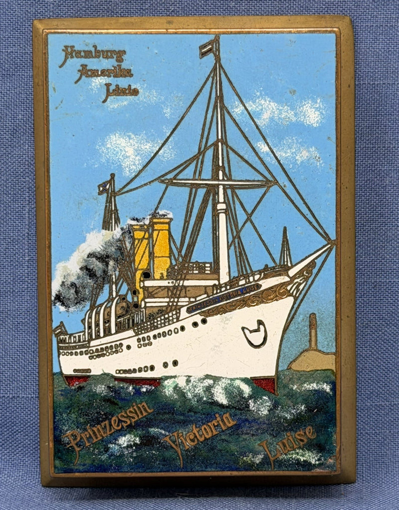 PRINZESSIN VICTORIA LUISE: 1901 - Cloisonne portrait paperweight