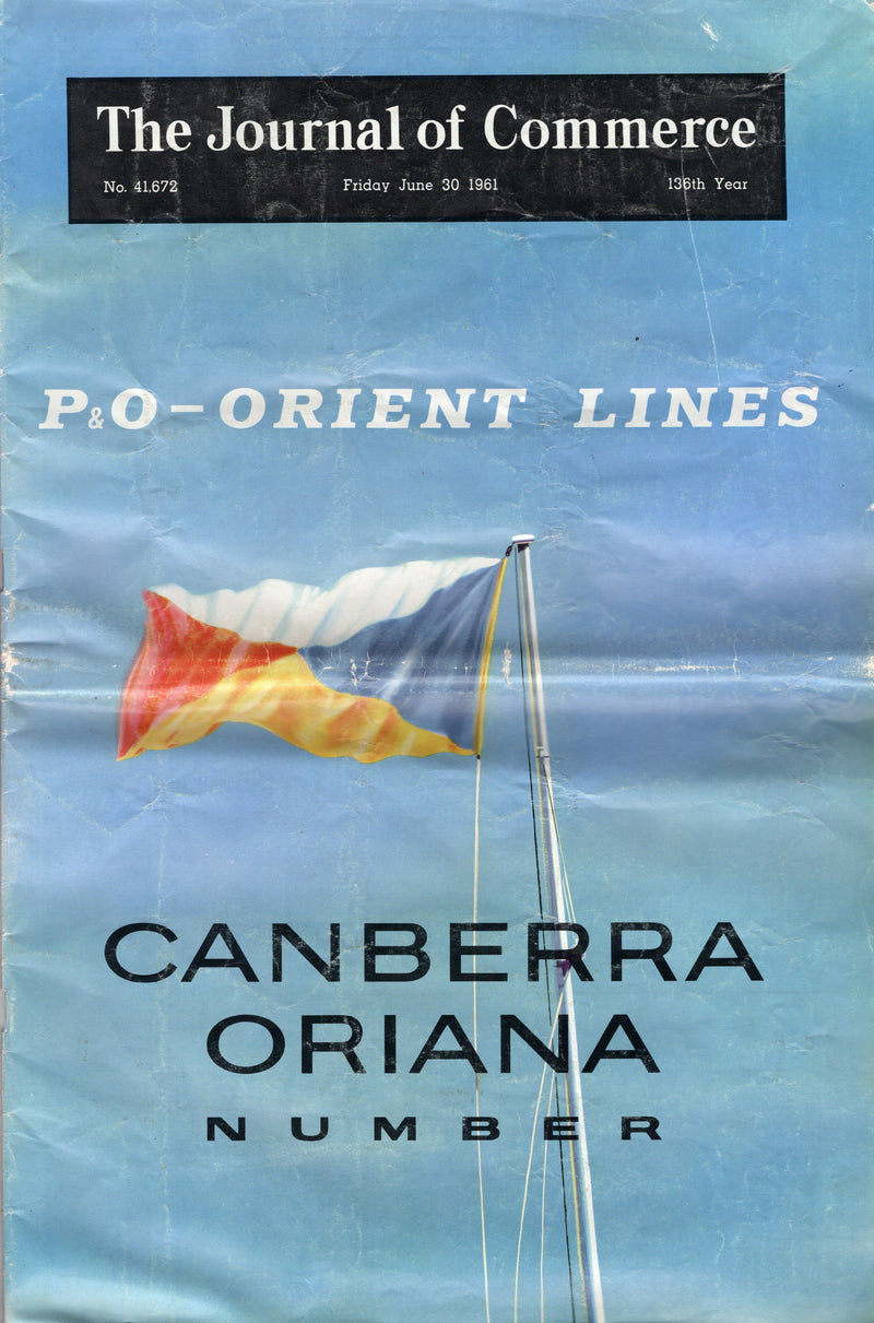 ORIANA & CANBERRA - Special 1961 "Journal of Commerce" issue