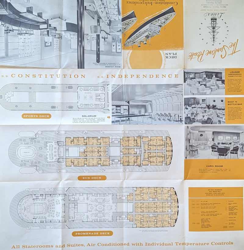 INDEPENDENCE & CONSTITUTION: 1951 - Large deck plan after big 1959 rehab