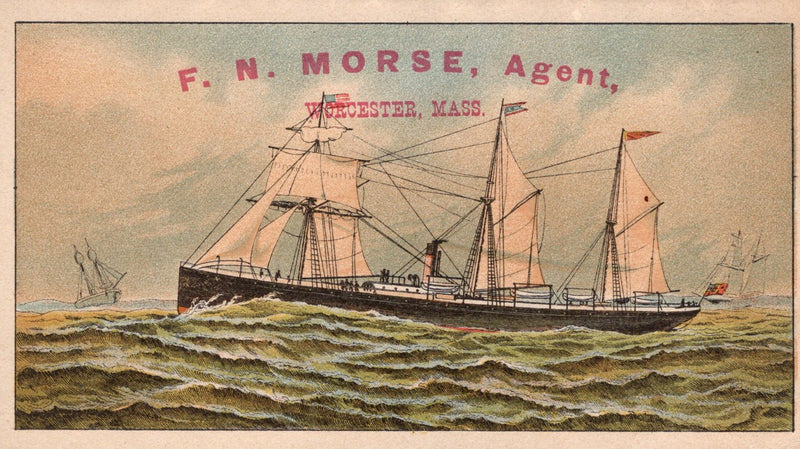 Various: pre-war - Circa 1874 State Line fleet brochure w/ deck plans
