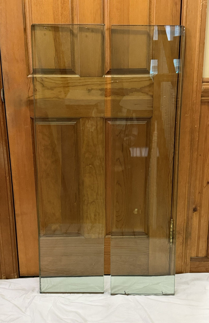 QUEEN MARY: 1936 - 2 tall panes of 1930s "Armourplate" glass from ship