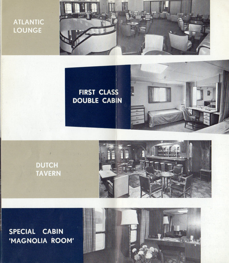 RUYS: 1938 - Deck plan w/ interiors from 1961