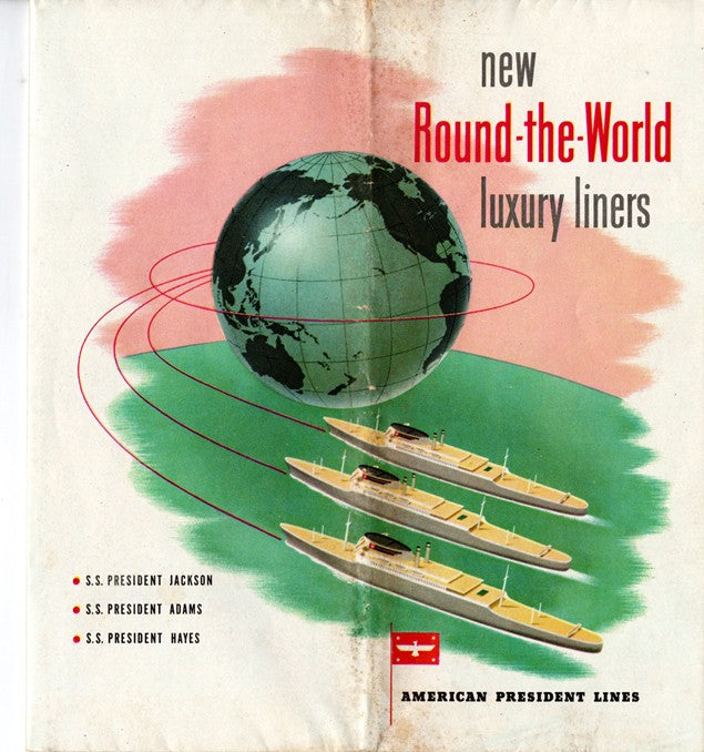 Various Ships - Big 1950 intro brochure for APL's lost trio