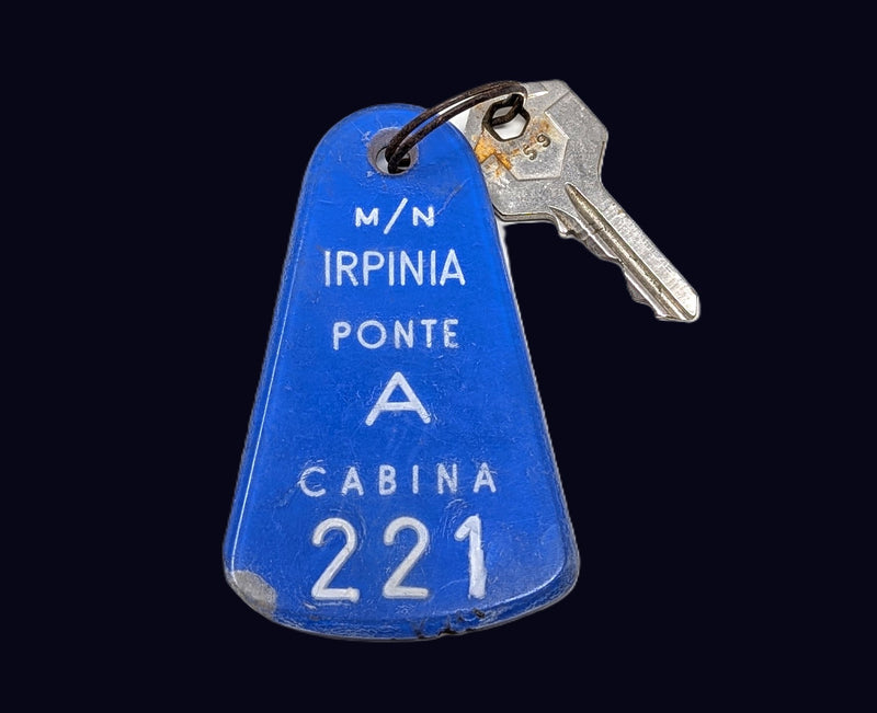 IRPINIA: 1929 - Cabin key w/ Plexiglas tag