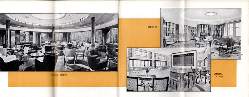SOUTHERN CROSS: 1955 - Pre-maiden deck plan booklet w/ illustrations
