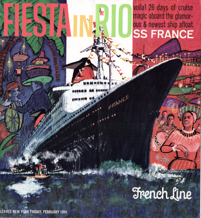 FRANCE: 1962 - Grand 1963 "Cruise to Rio" brochure