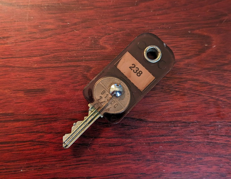 EUROPA: 1982 - Snazzy key & tag to cabin #238