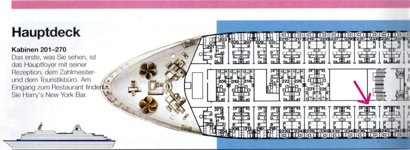 EUROPA: 1982 - Snazzy key & tag to cabin #238
