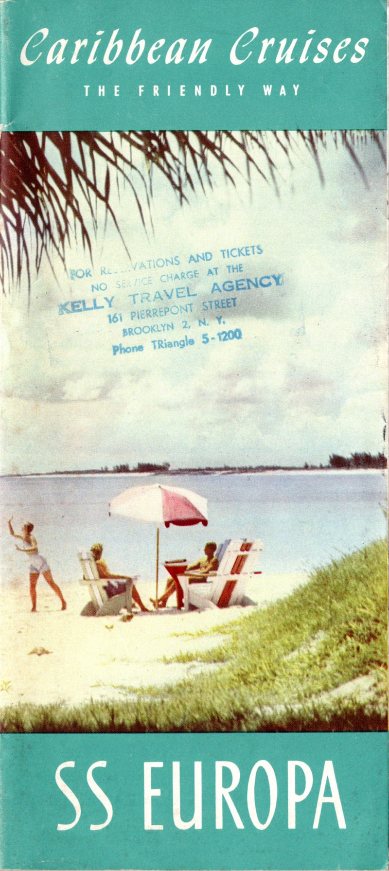 EUROPA: 1924 - Rare cruise brochure from early 1950s, later became NASSAU