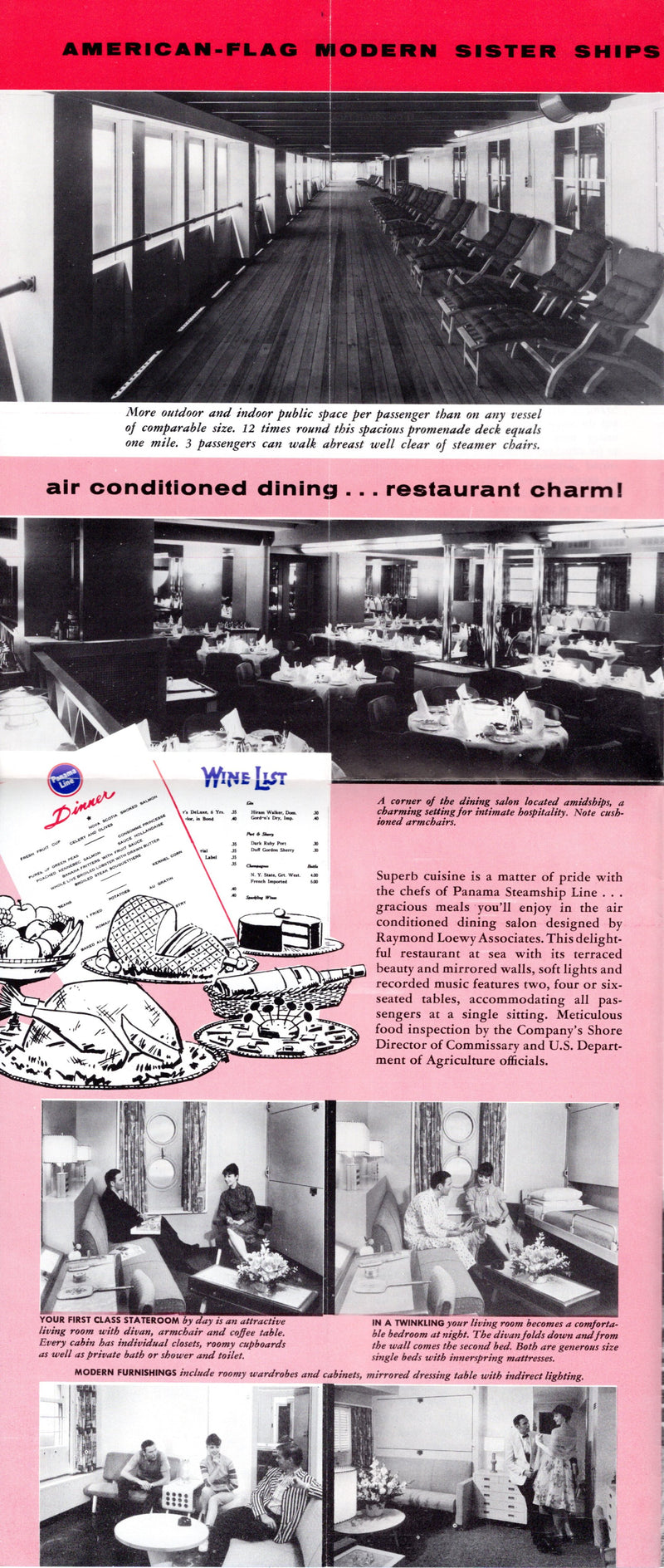 ANCON & CRISTOBAL: 1939 - Last gasp brochure w/ plans & interiors 1960
