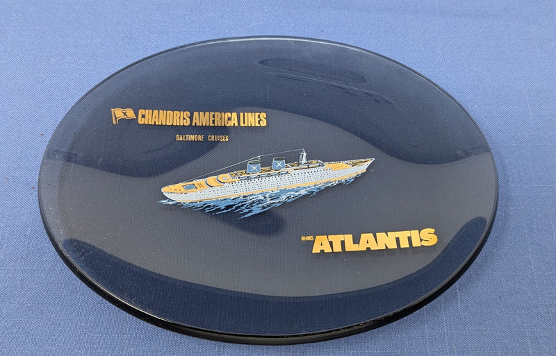 ATLANTIS: 1944 - Smoked glass souvenir portrait dish