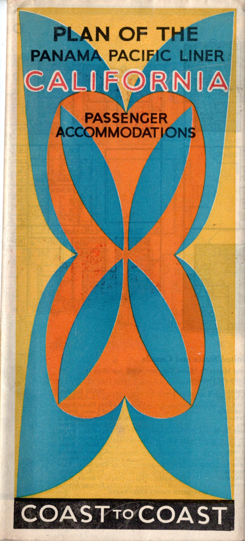CALIFORNIA: 1928 - Deluxe 1929 deck plan w/ interiors