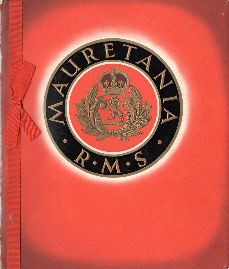 MAURETANIA: 1939 - Ultra-deluxe intro brochure w/ interiors & art from '39