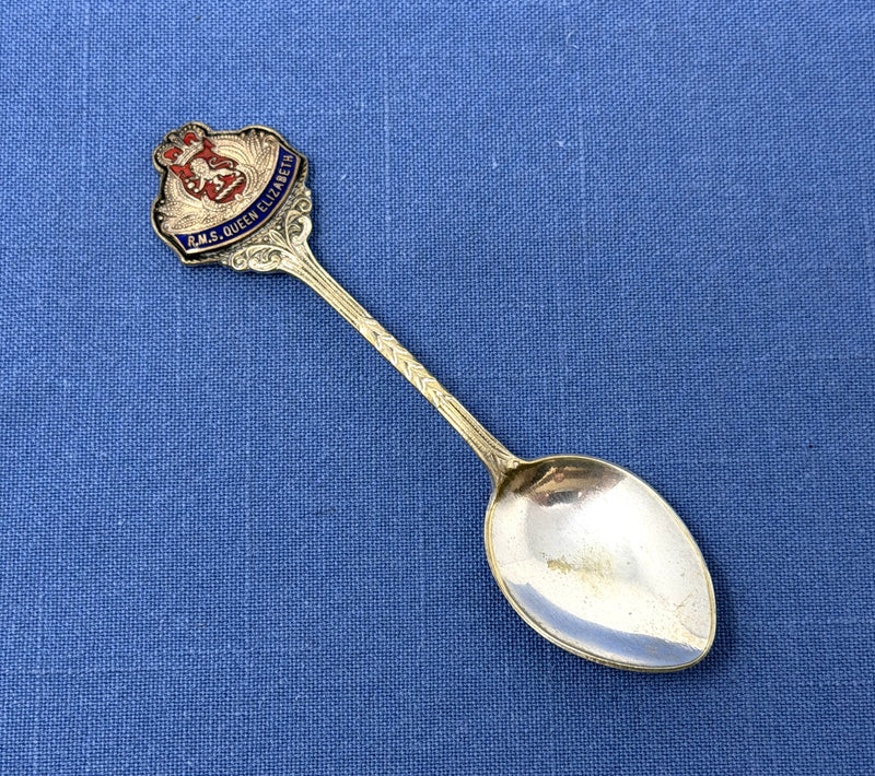 QUEEN ELIZABETH: 1940 - Silverplated souvenir spoon