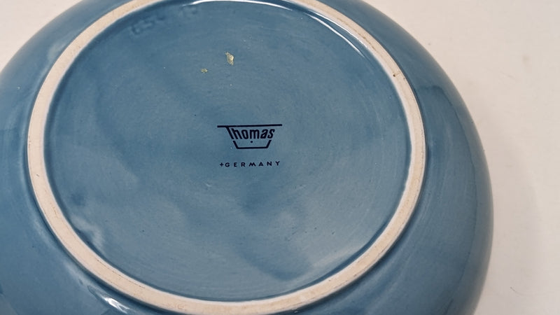 Various Ships - Large, blue glaze Chandris Lines ashtray as used onboard