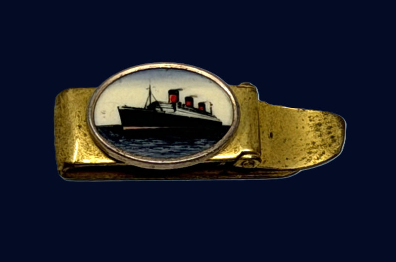 QUEEN MARY: 1936 - Portrait tie clip