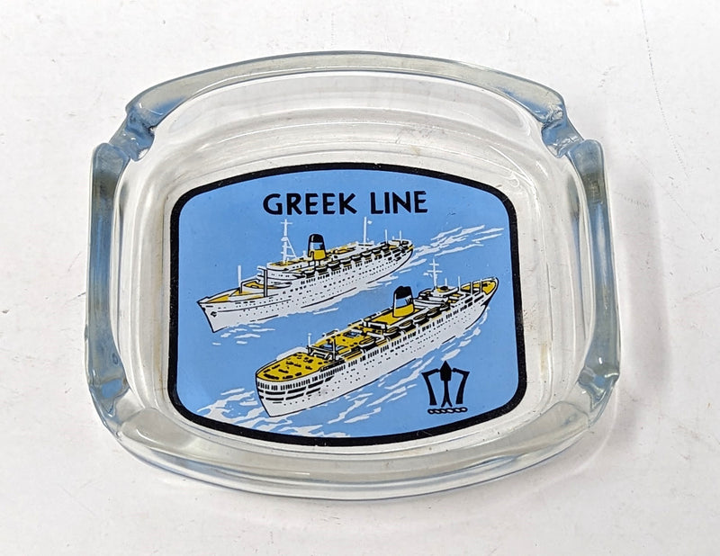 OLYMPIA & QUEEN ANNA MARIA - Souvenir ashtray w/ color portrait