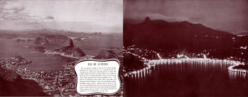 Various: pre-war - Deluxe 1939 "'Round South America" brochure for Grace, Furness, ARL & Pan Am
