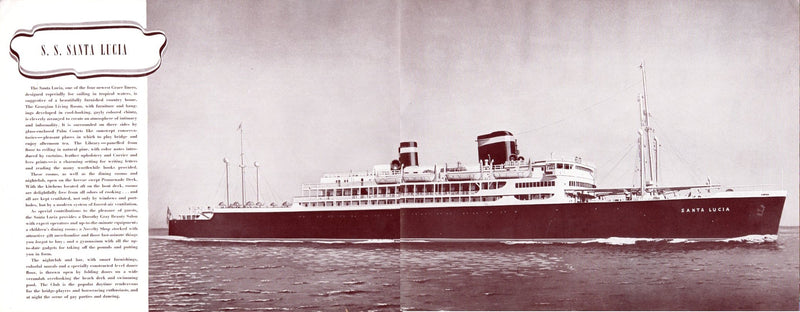 Various: pre-war - Deluxe 1939 "'Round South America" brochure for Grace, Furness, ARL & Pan Am