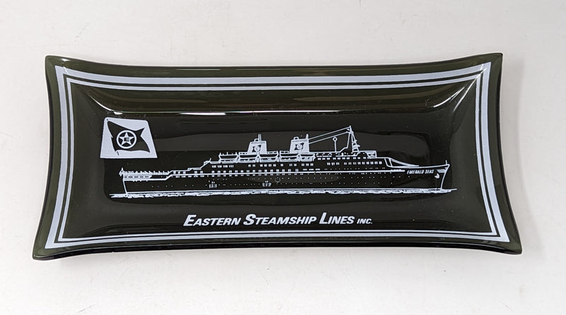EMERALD SEAS: 1944 - Portrait pin dish of a well-traveled ship