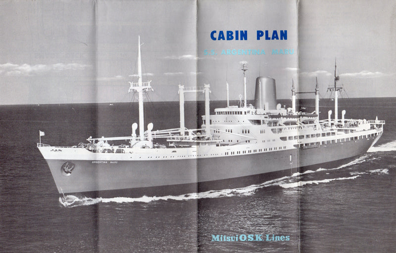 ARGENTINA MARU: 1958 - Deck plan w/ interior photos