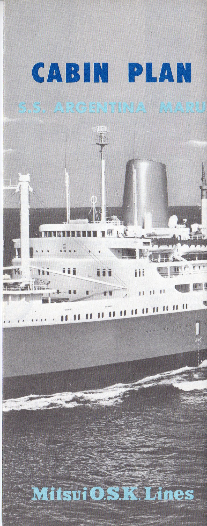 ARGENTINA MARU: 1958 - Deck plan w/ interior photos