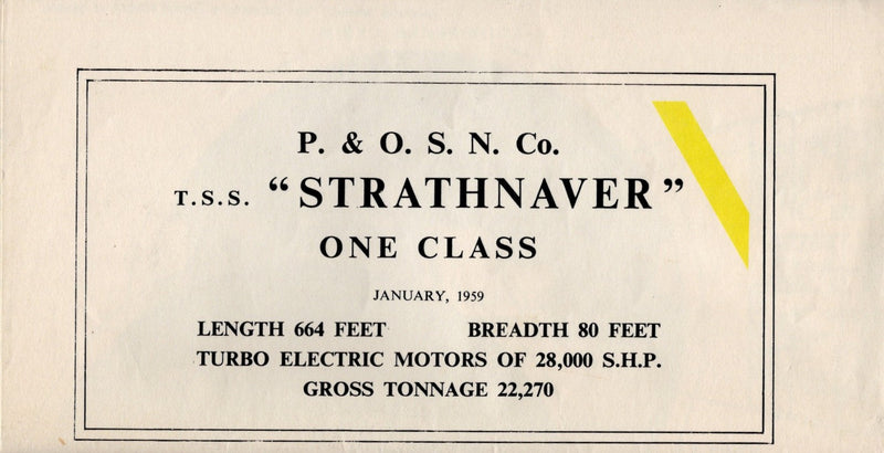 STRATHNAVER: 1931 - Full ship deck plan w/ photos