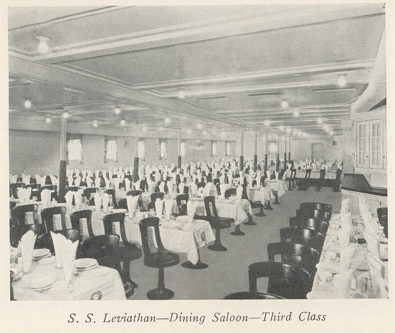 Various: pre-war - Large 1920s 3rd Class china platter w/ U.S.S.B.  shield