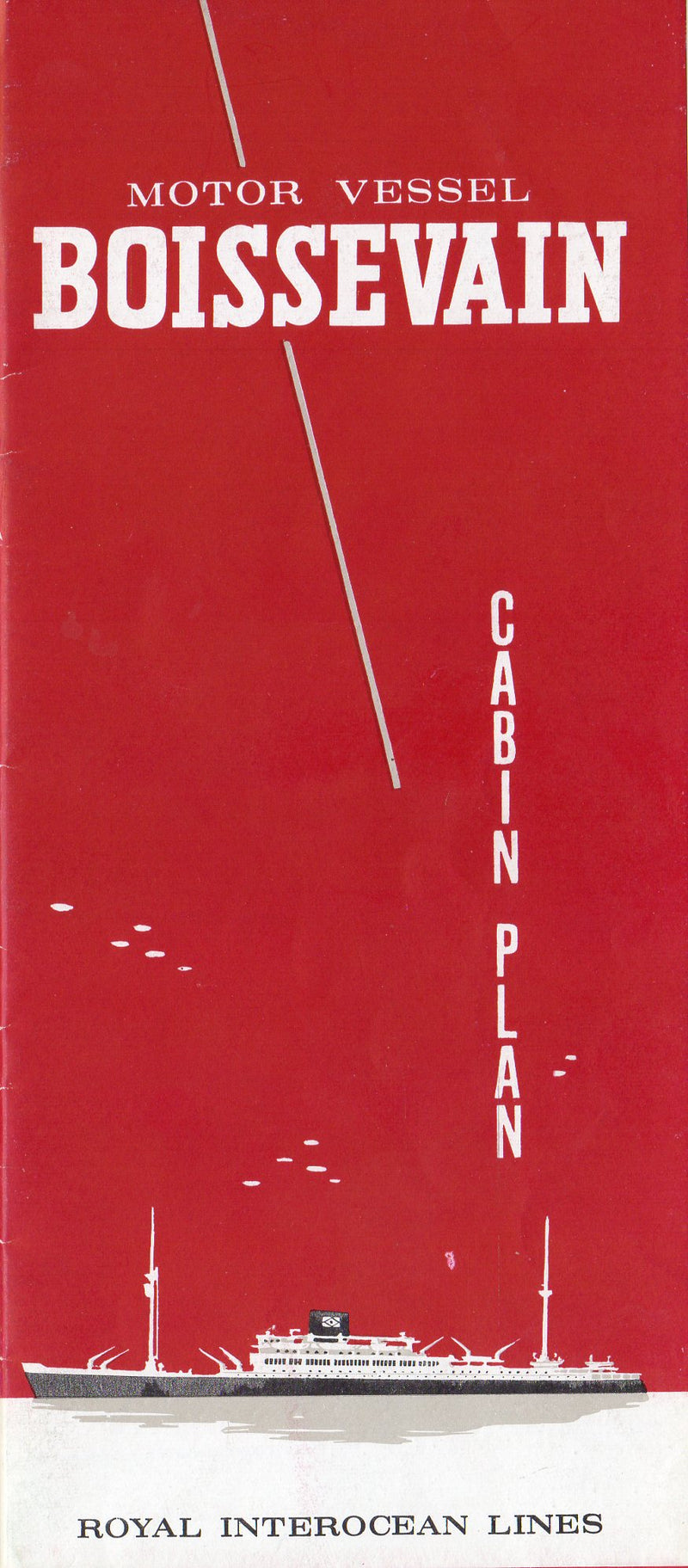 BOISSEVAIN: 1937 - Deck plan w/ interiors from 1961