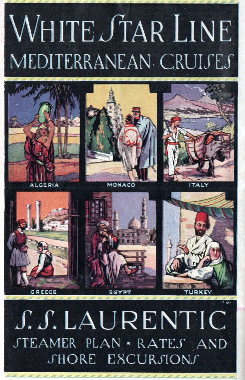 LAURENTIC: 1928 - Big cruise plan w/ interior photos from 1929