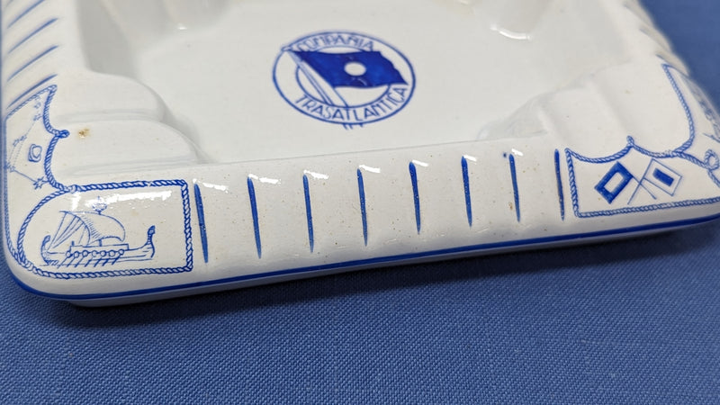 Various Ships - Elaborately decorated Compania Trasatlantica china ashtray