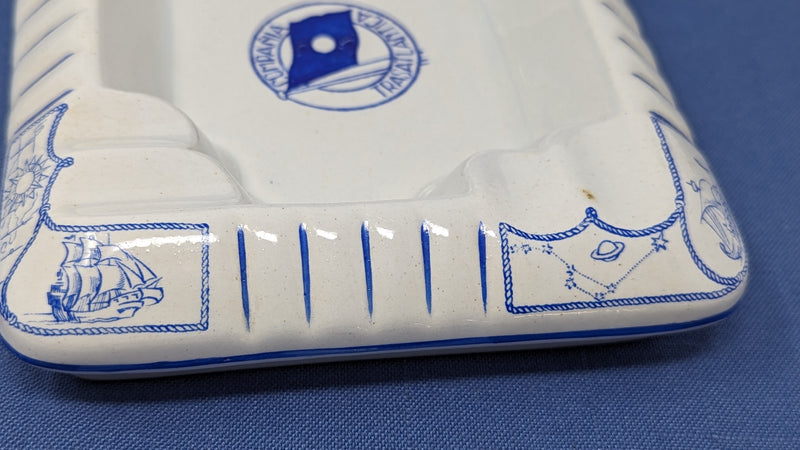 Various Ships - Elaborately decorated Compania Trasatlantica china ashtray