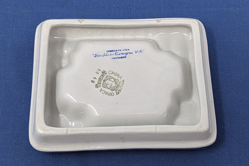 Various Ships - Elaborately decorated Compania Trasatlantica china ashtray