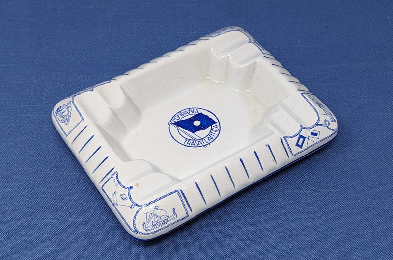 Various Ships - Elaborately decorated Compania Trasatlantica china ashtray