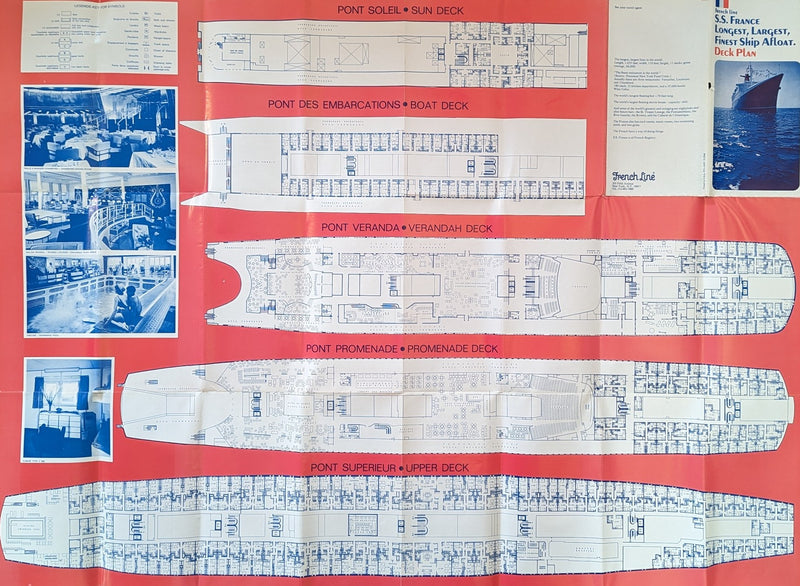 FRANCE: 1962 - Final deck plan from 1972