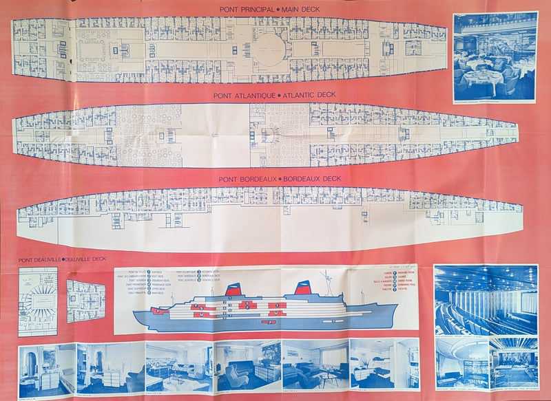 FRANCE: 1962 - Final deck plan from 1972