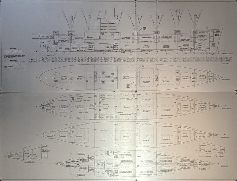 SANTA LUCIA: 1966 - General arrangements sign removed from ship