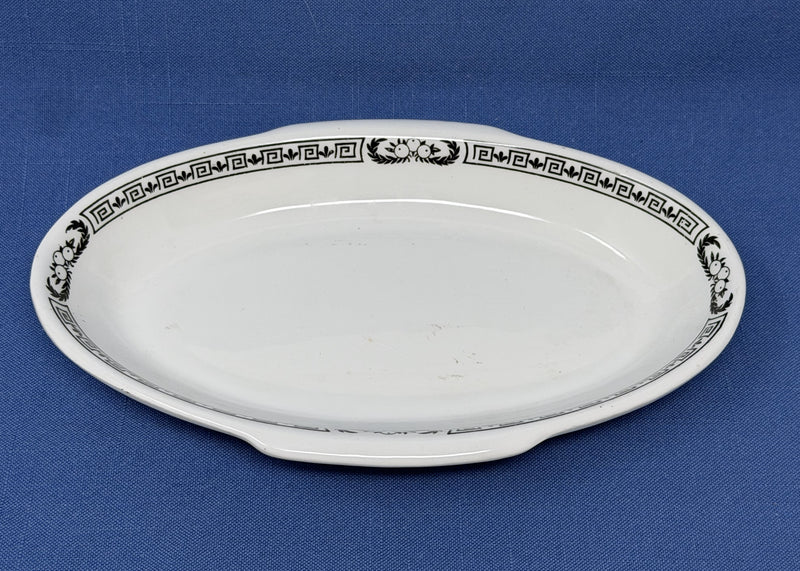 Various Ships - Cunard "Greek Key" casserole dish from 1950s-60s