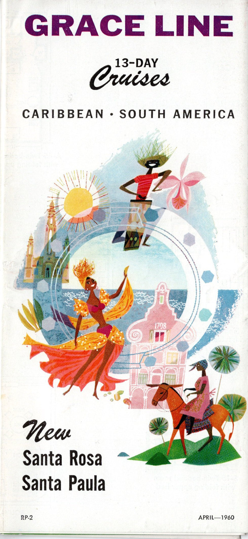 SANTA ROSA & SANTA PAULA: 1958 - Interiors & plans w/ Carl Evers artwork