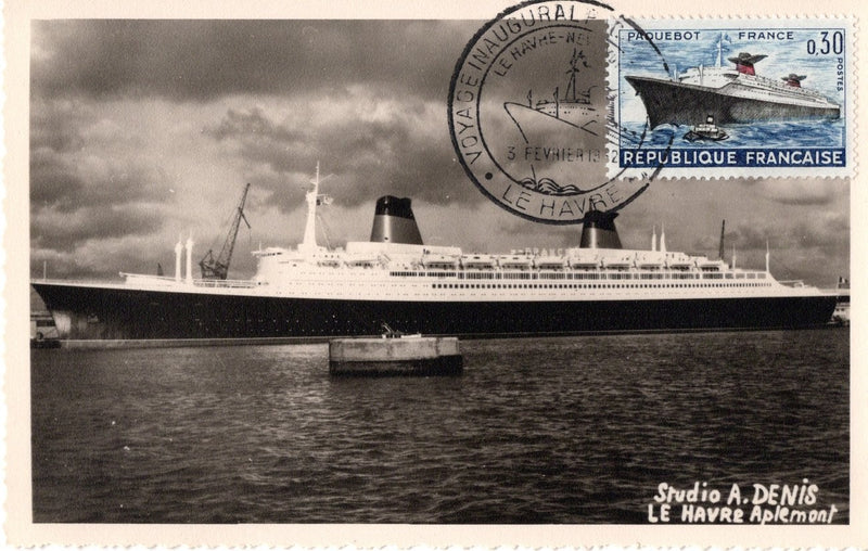 FRANCE: 1962 - Special maiden voyage cachet