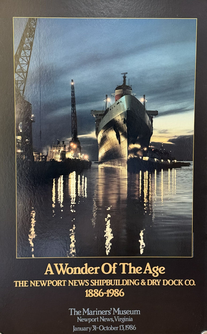 UNITED STATES: 1952 - Shipyard centenary poster