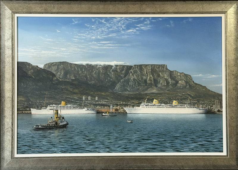 ANDES & KUNGSHOLM - Original Robert Lloyd oil painting at Cape Town