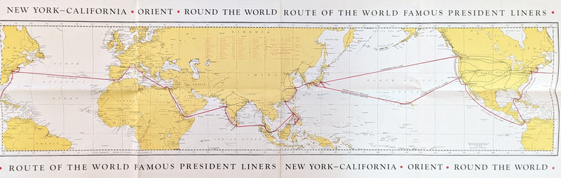 PRESIDENT ADAMS, PRESIDENT GARFIELD & PRESIDENT HARRISON - Big 1920s deck plan w/ interiors