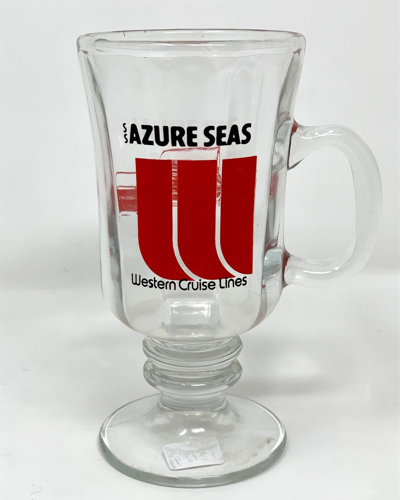 AZURE SEAS: 1954 - Hot beverage portrait mug
