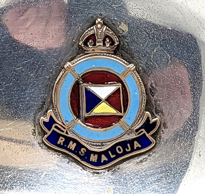 MALOJA: 1923 - Silverplated souvenir biscuit dish