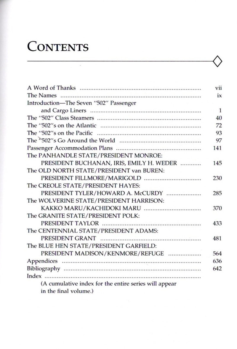 Various: pre-war - N.O.S. "The Stately President Liners" by Mark Goldberg