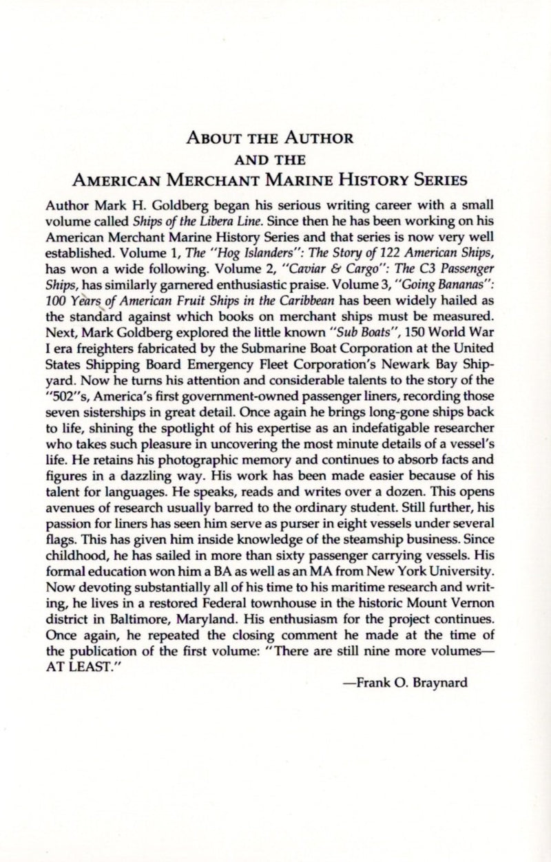 Various: pre-war - N.O.S. "The Stately President Liners" by Mark Goldberg
